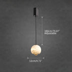 Modern Adjustable Spanish Alabaster Pendant Light