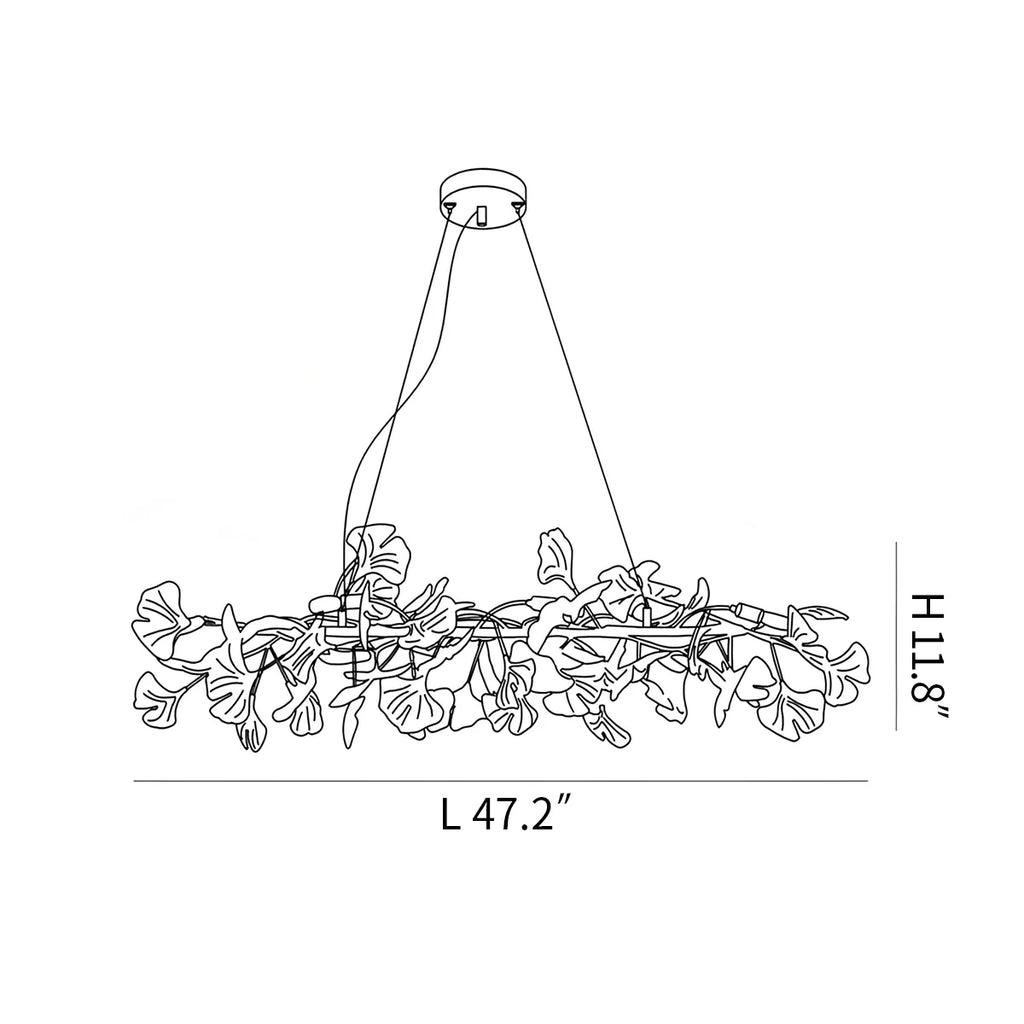 Ginkgo Chandelier M for Dining Table