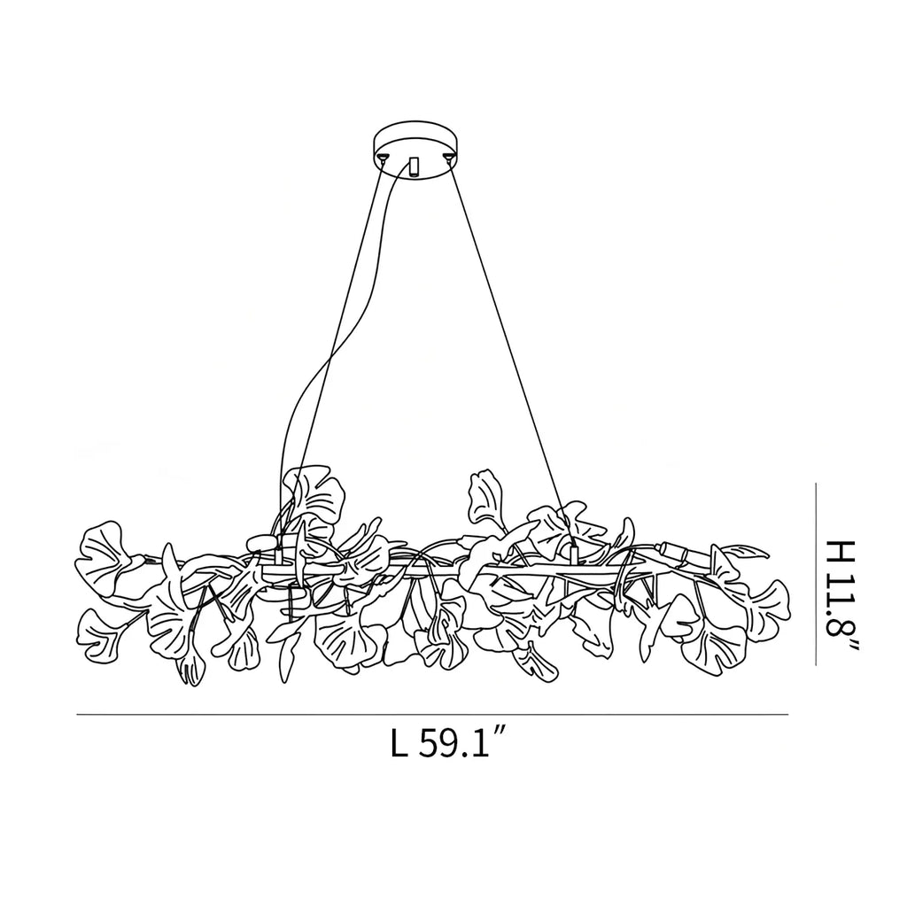 Ginkgo Chandelier M for Dining Table