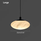 Modern Oval Bedroom Spanish Alabaster Pendant Light