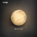 Modern Minimalist Circular Spanish Alabaster Wall Lamp