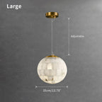 Haown Modern Creative Spliced Ball Spanish Alabaster Pendant Light