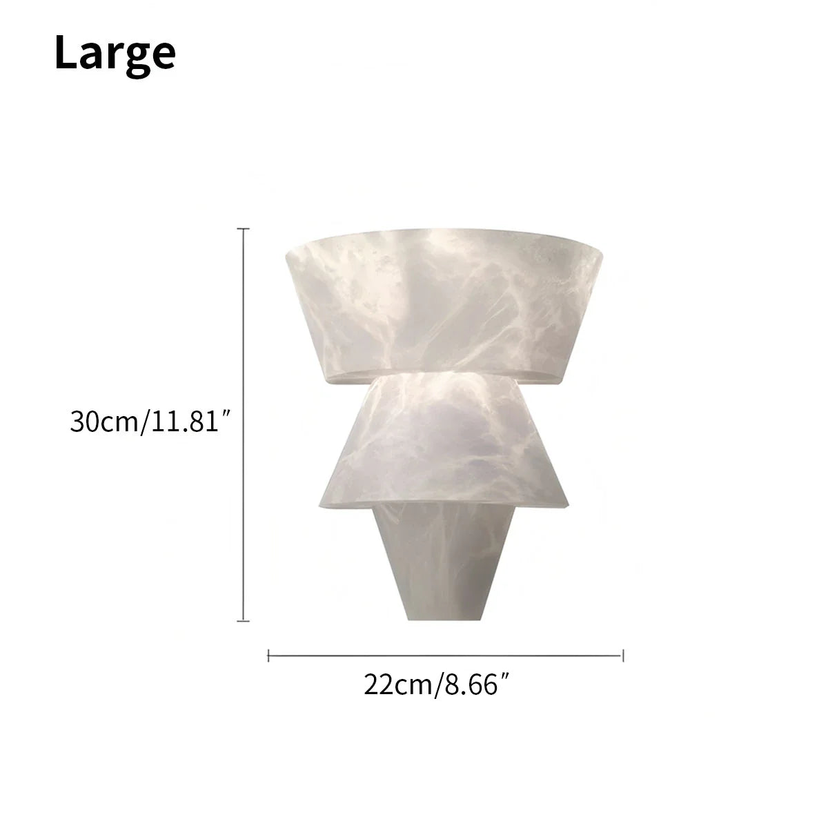 Cone Splicing Spanish Alabaster Wall Sconce