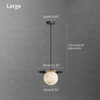 Haown Luxury Spherical Natural Spanish Alabaster Pendant Light