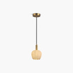 Flower Bud Shaped Spanish Alabaster Pendant Light