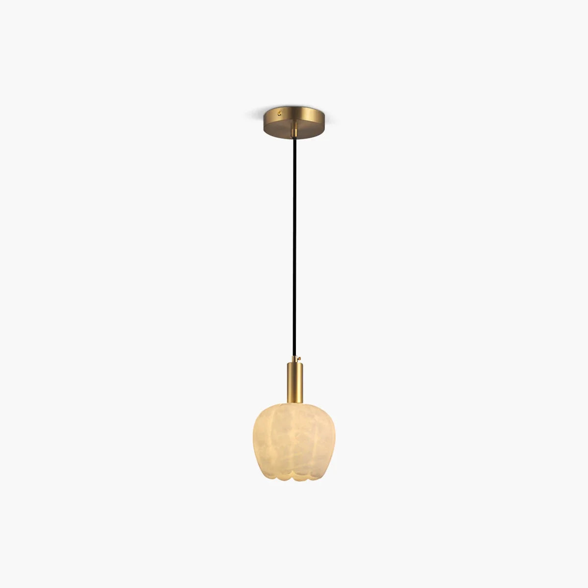Flower Bud Shaped Spanish Alabaster Pendant Light