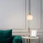 Flower Bud Shaped Spanish Alabaster Pendant Light