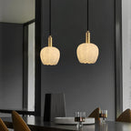 Flower Bud Shaped Spanish Alabaster Pendant Light