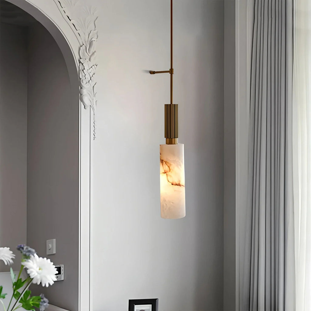 Haown Light luxury Spanish Alabaster Long Strip Wall Lamp