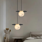 Haown Luxury Spherical Natural Spanish Alabaster Pendant Light