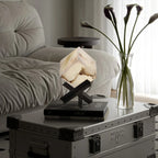 Light Luxury Study Square Spanish Alabaster Table Lamp