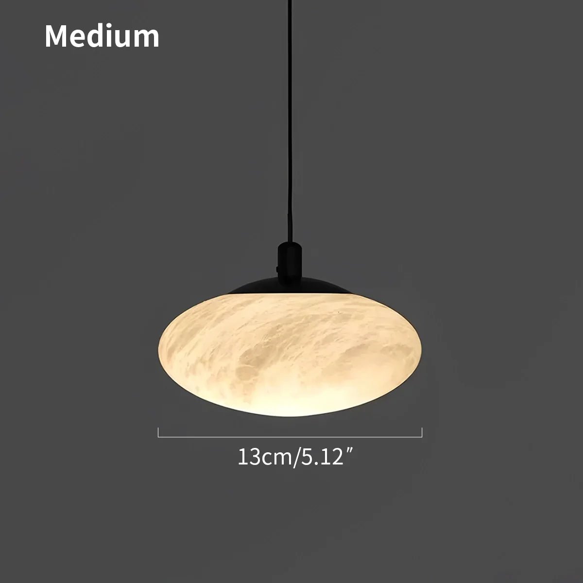 Modern Oval Bedroom Spanish Alabaster Pendant Light
