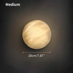Modern Minimalist Circular Spanish Alabaster Wall Lamp