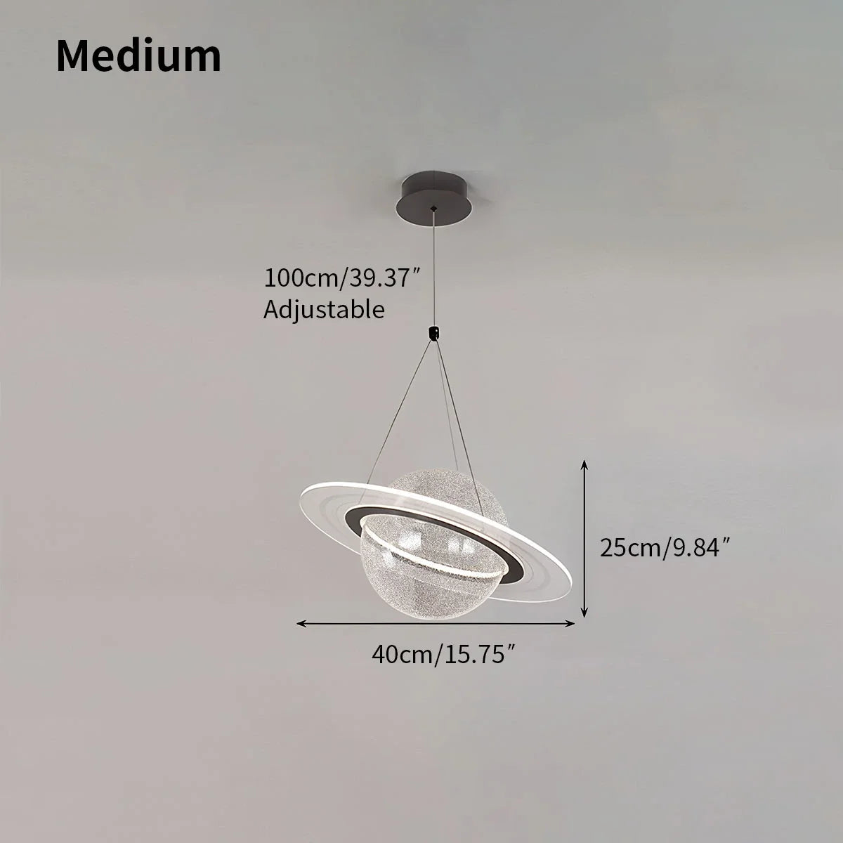 Modern Creative Planet Dining Room Pendant Light