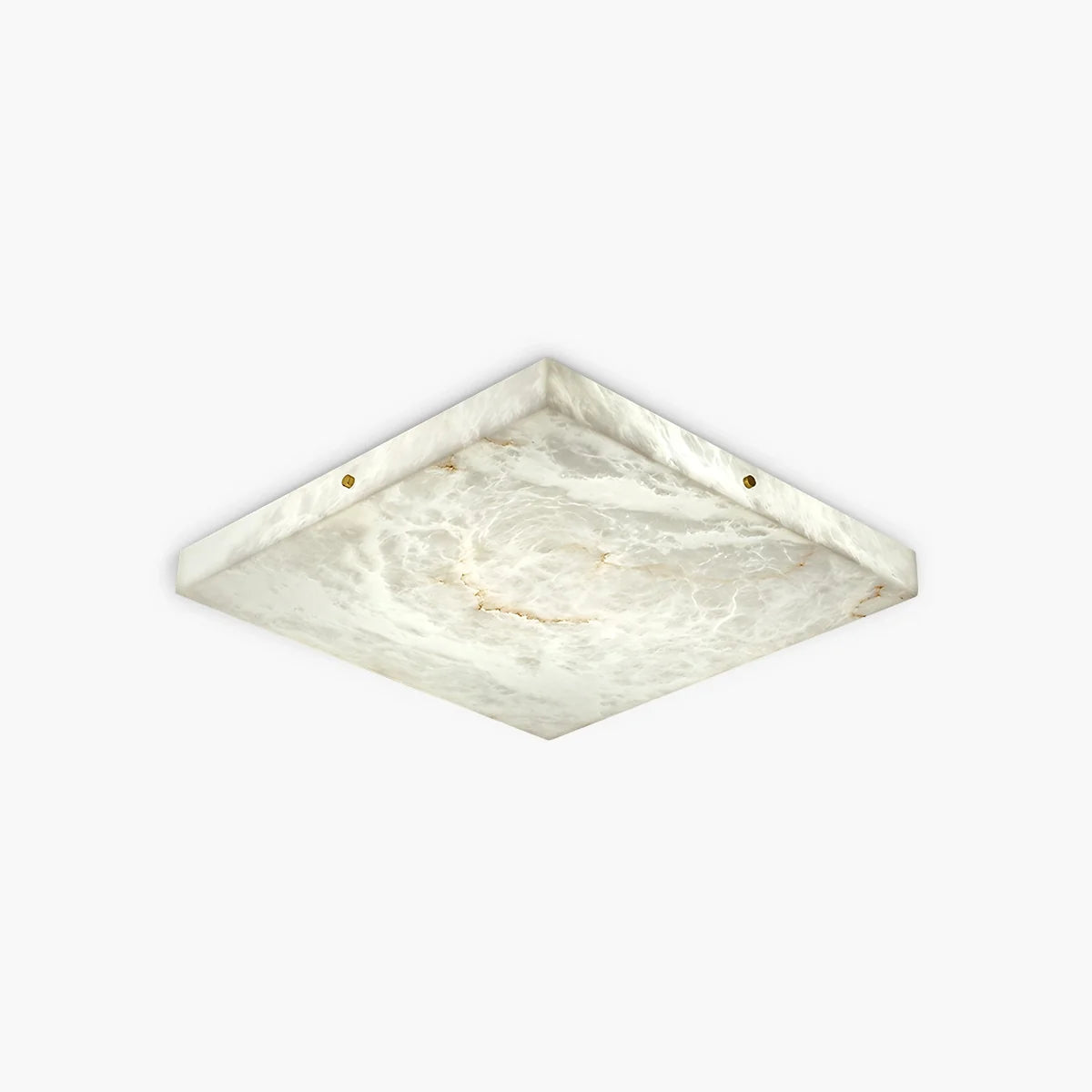 Minimalism Ultra Thin Square Spanish Alabaster Ceiling Light