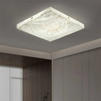 Haown Minimalism Ultra Thin Square Spanish Alabaster Ceiling Light