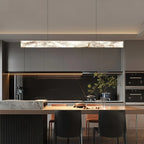 Haown Minimalist Linear Spanish Alabaster Pendant Light