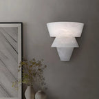 Cone Splicing Spanish Alabaster Wall Sconce