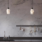 Natural Spanish Alabaster Pendant Light for Kitchen Island