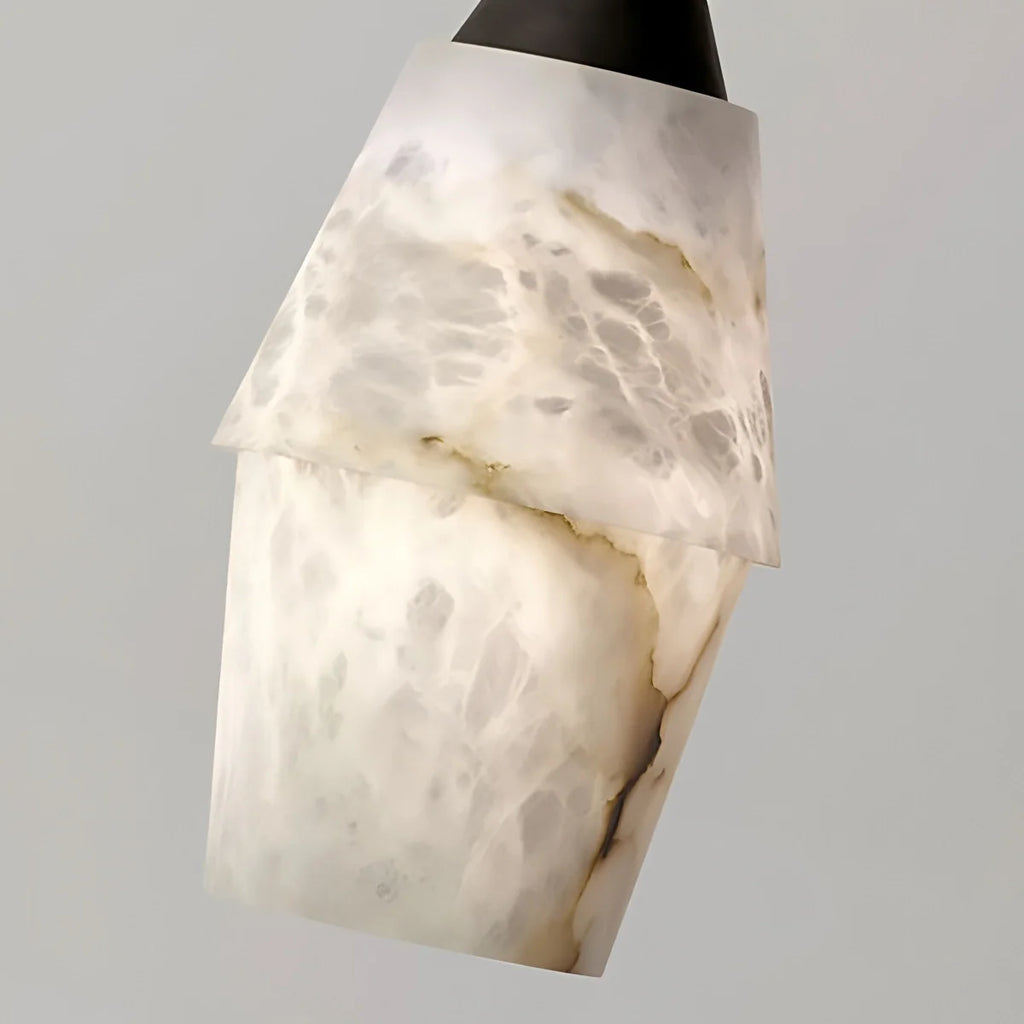 Natural Spanish Alabaster Pendant Light for Kitchen Island