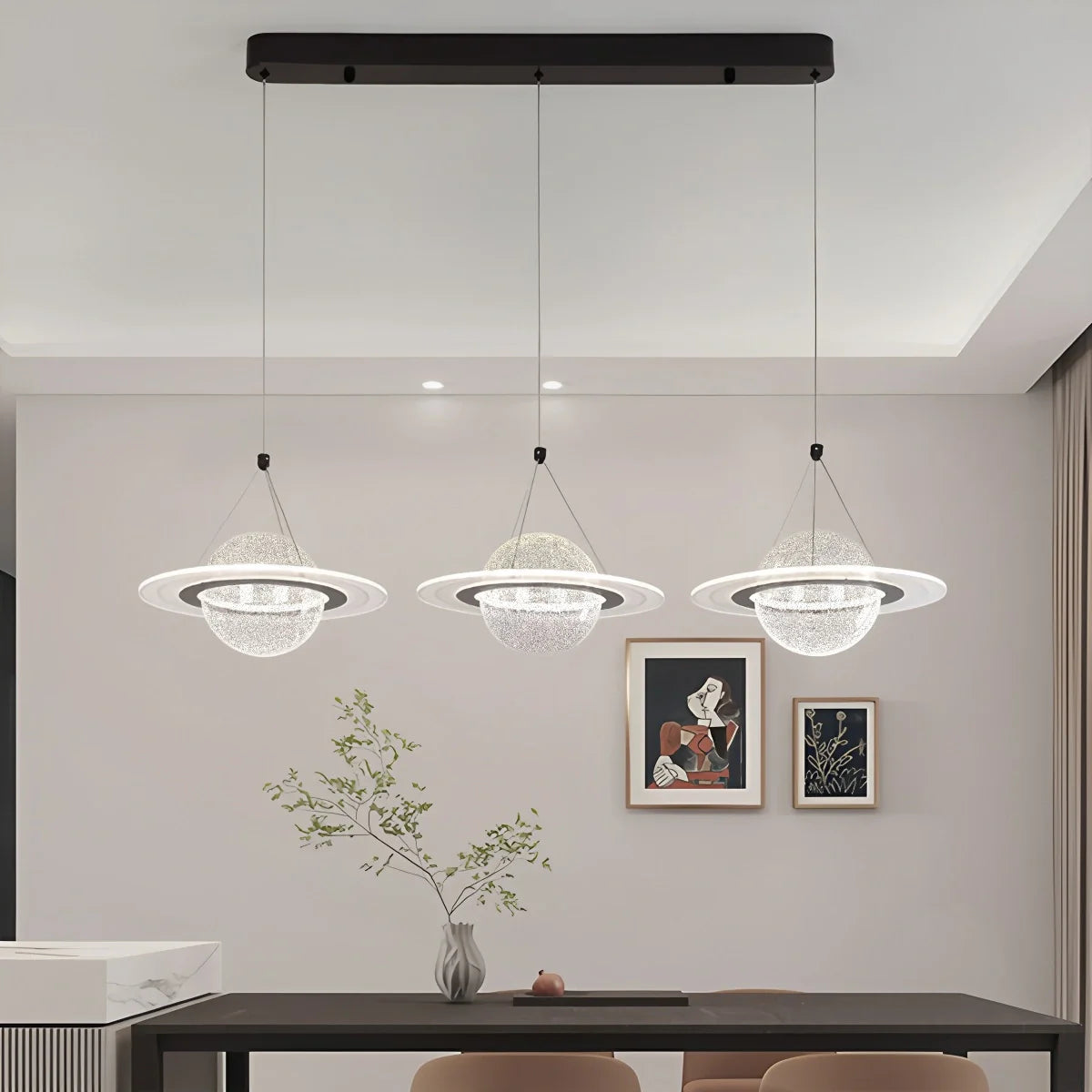 Modern Creative Planet Dining Room Pendant Light