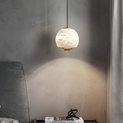 Modern Adjustable Spanish Alabaster Pendant Light
