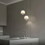Modern Adjustable Spanish Alabaster Pendant Light