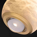 Modern Adjustable Spanish Alabaster Pendant Light