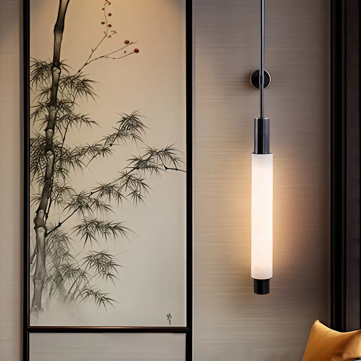 Haown Modern Spanish Alabaster Long Strip Wall Lamp