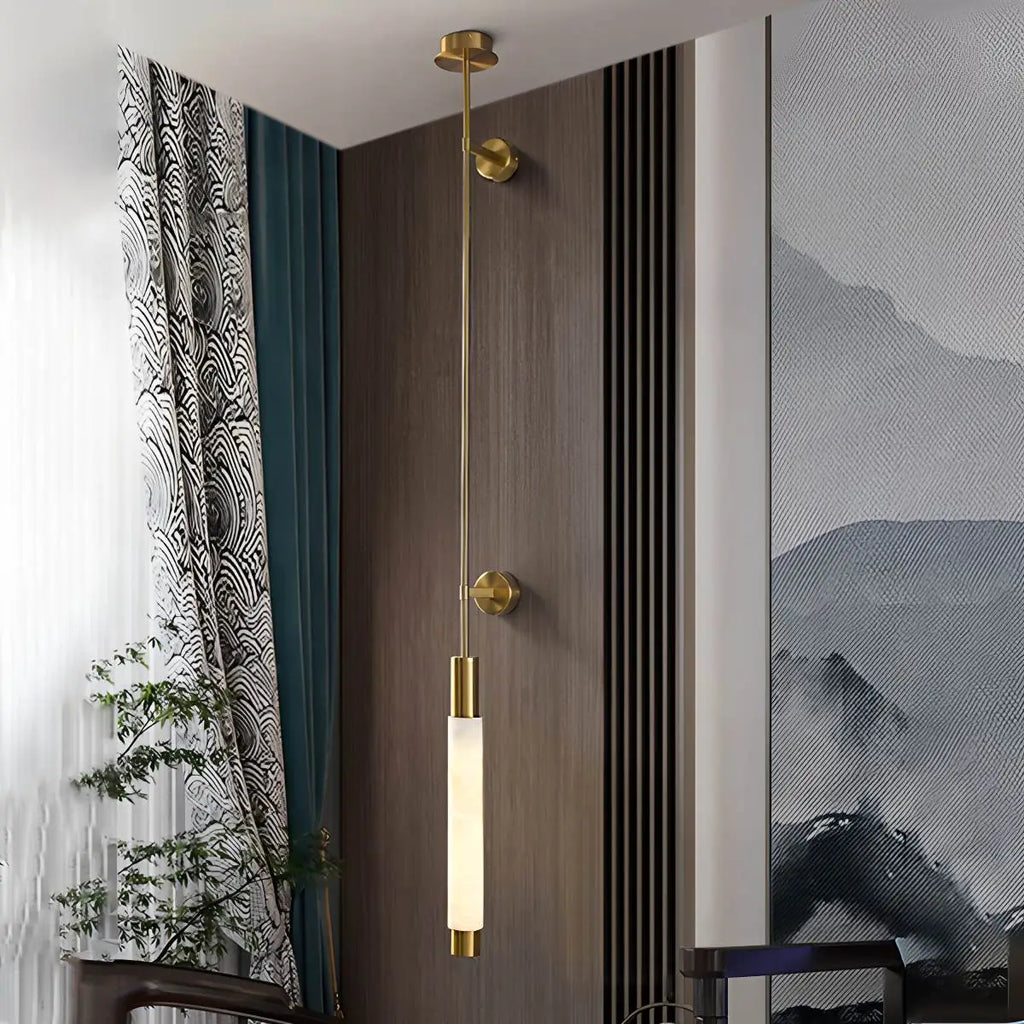 Haown Modern Spanish Alabaster Long Strip Wall Lamp