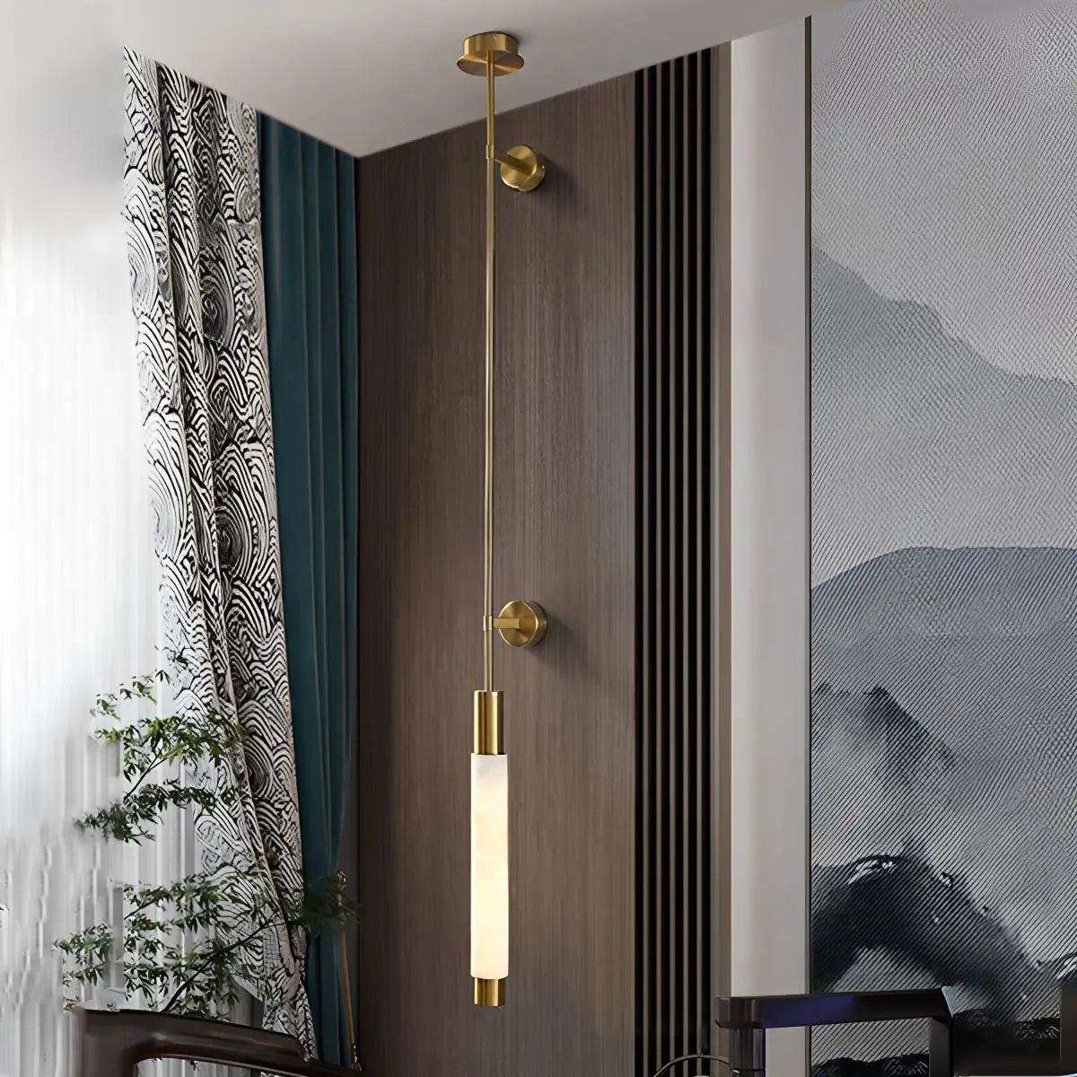 Haown Modern Spanish Alabaster Long Strip Wall Lamp