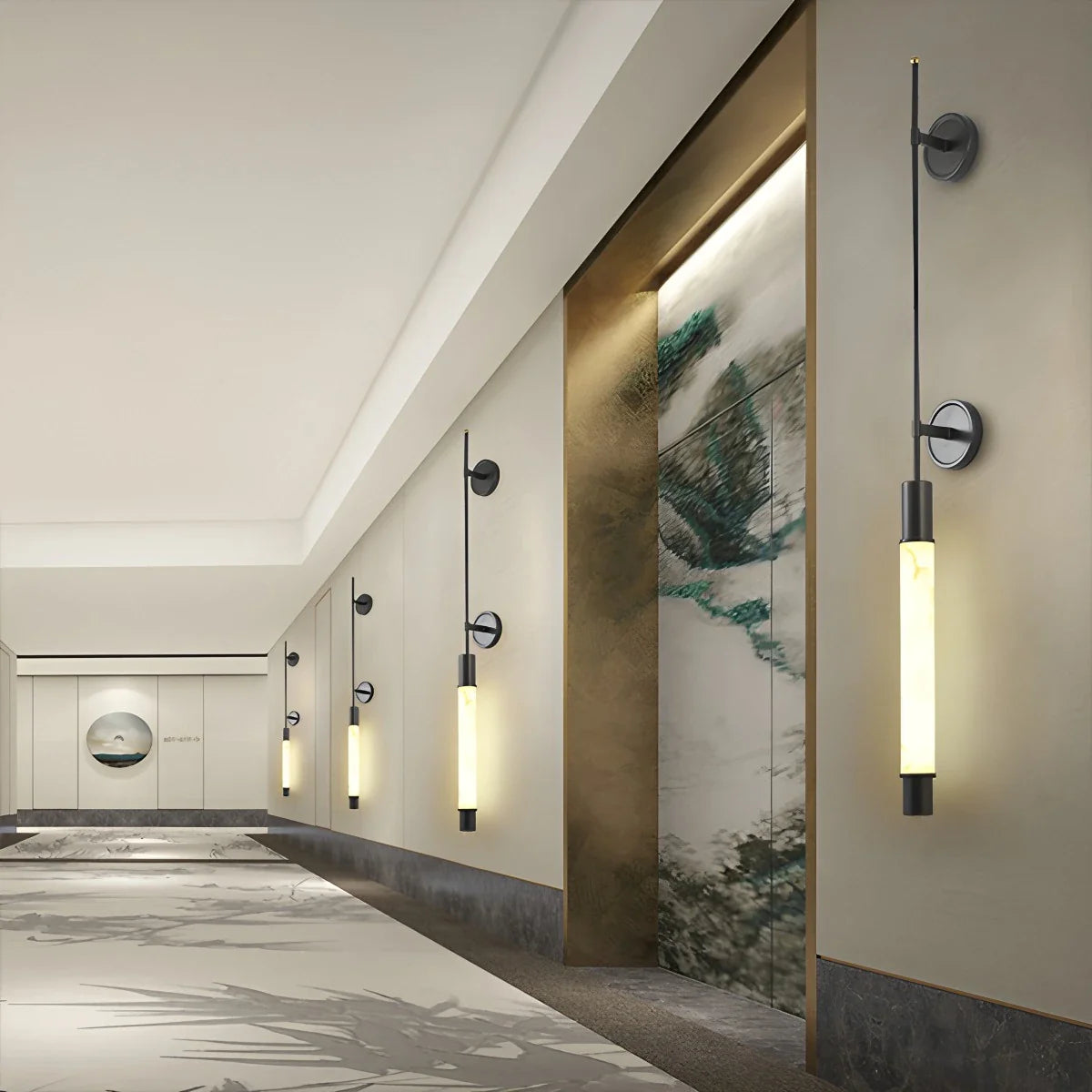 Haown Modern Spanish Alabaster Long Strip Wall Lamp