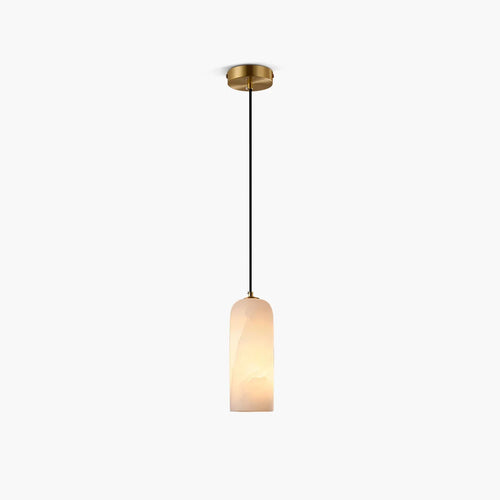Modern All Copper Spanish Alabaster Pendant Light