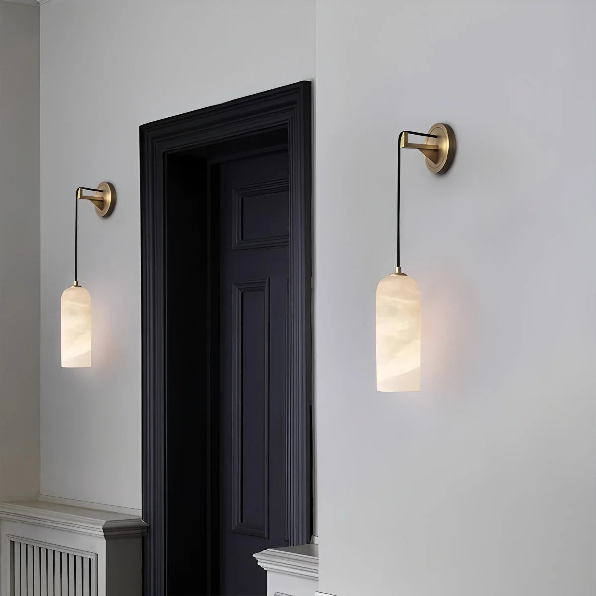 Modern All Copper Spanish Alabaster Pendant Light
