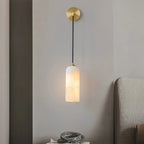 Modern All Copper Spanish Alabaster Pendant Light