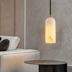Modern All Copper Spanish Alabaster Pendant Light