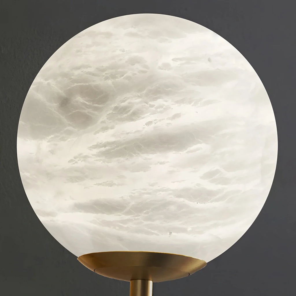 Modern Globe Spanish Alabaster Pendant Light