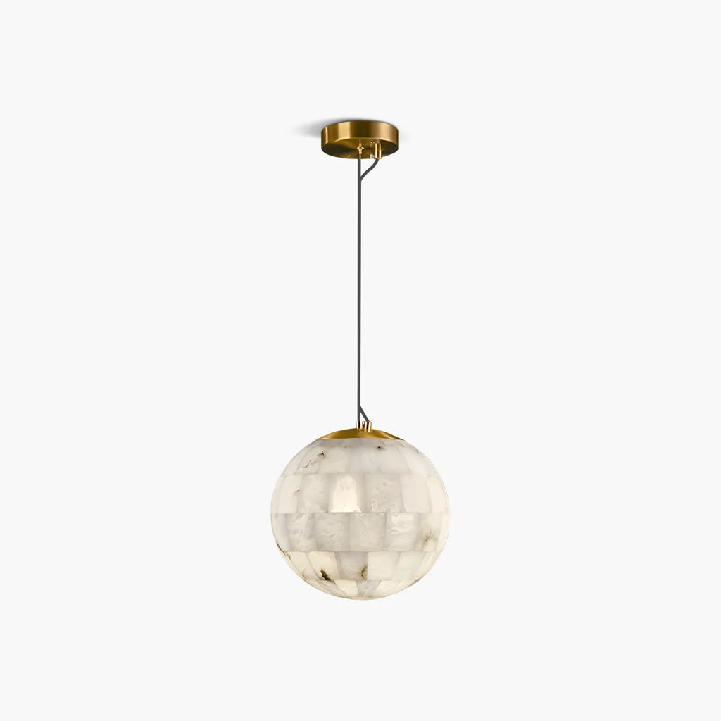 Modern Creative Spliced Ball Spanish Alabaster Pendant Light