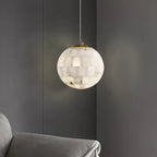 Haown Modern Creative Spliced Ball Spanish Alabaster Pendant Light