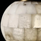 Haown Modern Creative Spliced Ball Spanish Alabaster Pendant Light
