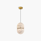 Modern Luxury Oval Spanish Alabaster Pendant Light