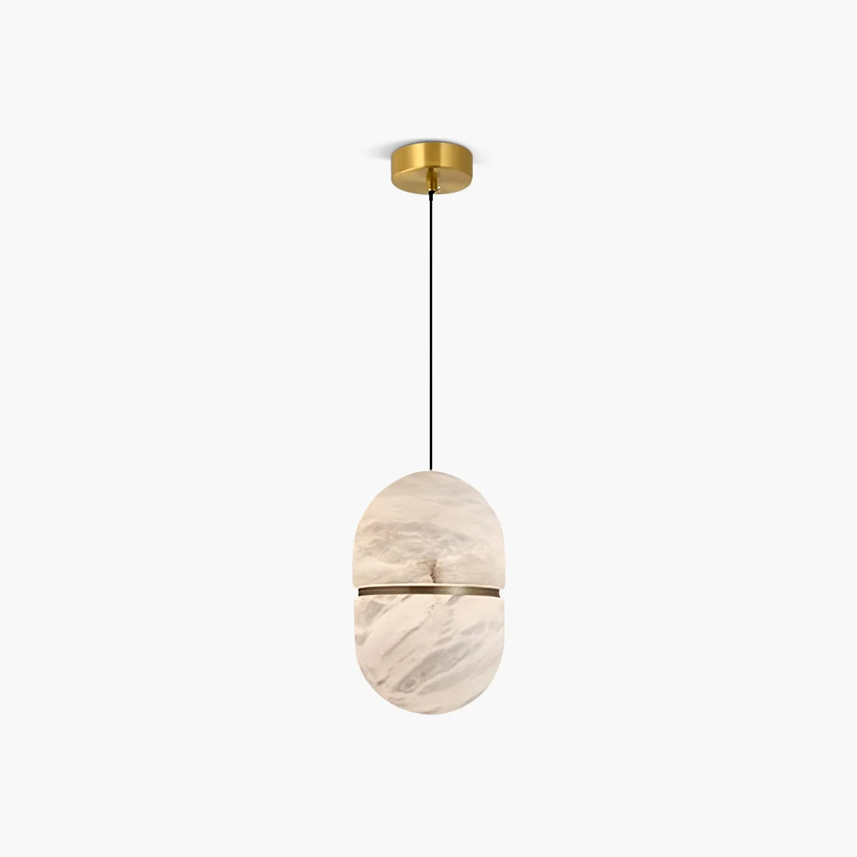 Modern Luxury Oval Spanish Alabaster Pendant Light