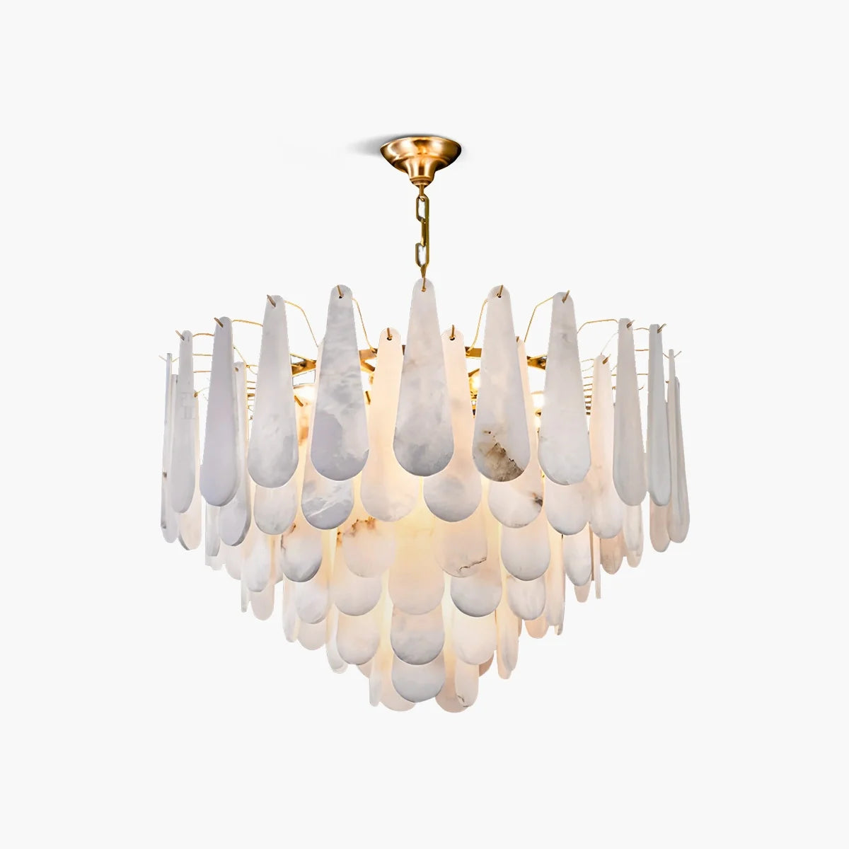 Modern Luxury Multi-layer Spanish Alabaster Chandelier