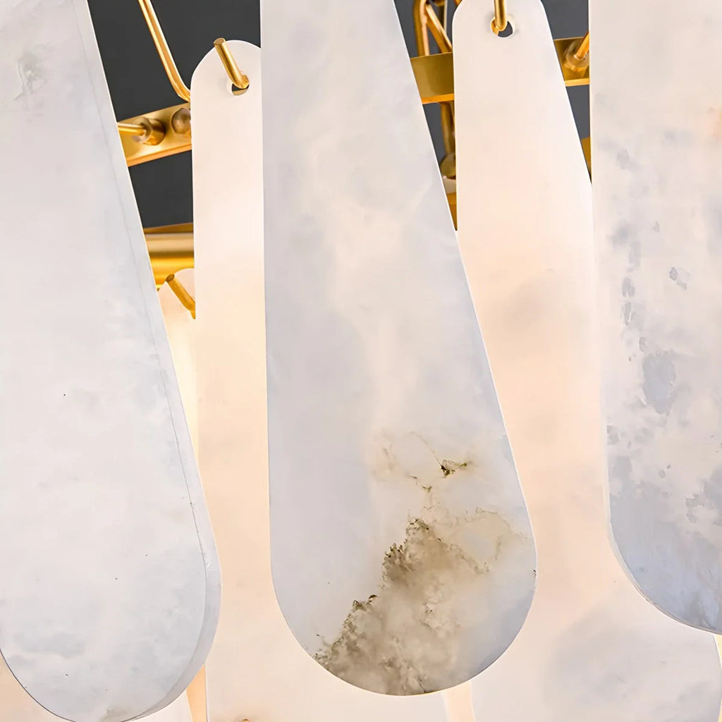 Haown Modern Luxury Multi-layer Spanish Alabaster Chandelier