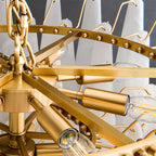 Haown Modern Luxury Multi-layer Spanish Alabaster Chandelier