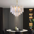 Haown Modern Luxury Multi-layer Spanish Alabaster Chandelier