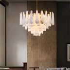 Haown Modern Luxury Multi-layer Spanish Alabaster Chandelier