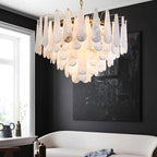 Haown Modern Luxury Multi-layer Spanish Alabaster Chandelier