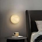 Modern Minimalist Circular Spanish Alabaster Wall Lamp