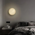 Modern Minimalist Circular Spanish Alabaster Wall Lamp